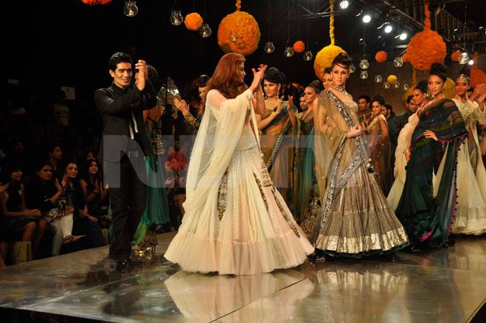 Ash walks the ramp for Manish