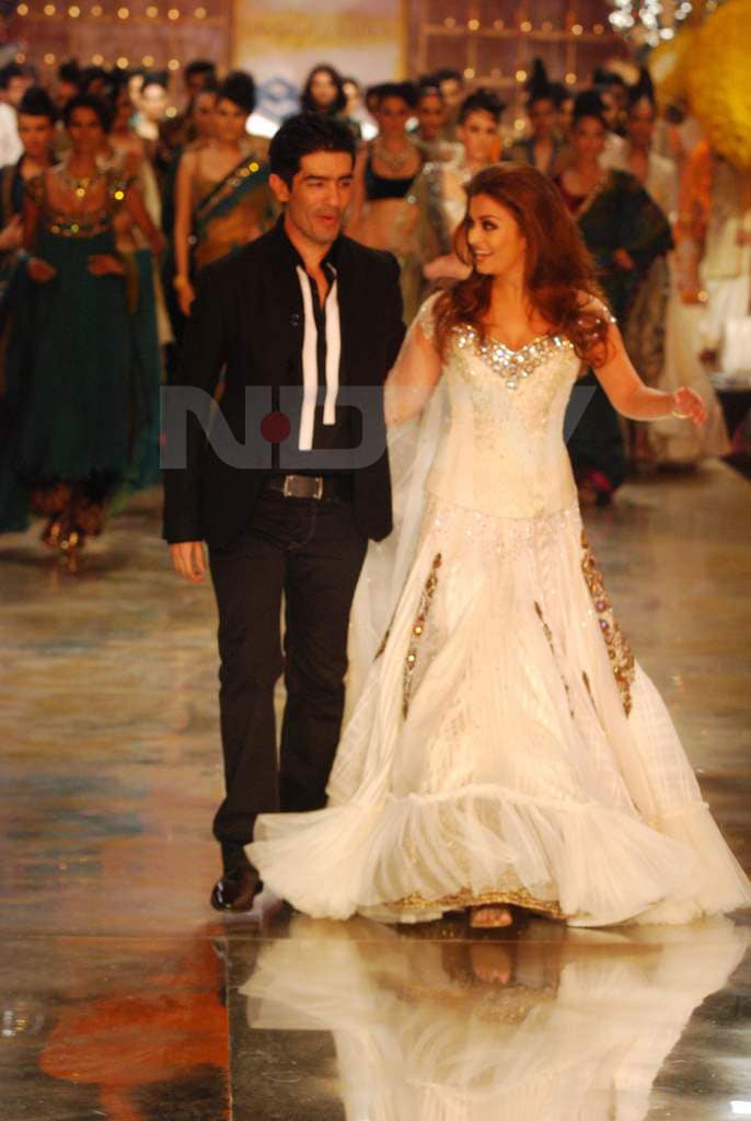 Ash walks the ramp for Manish