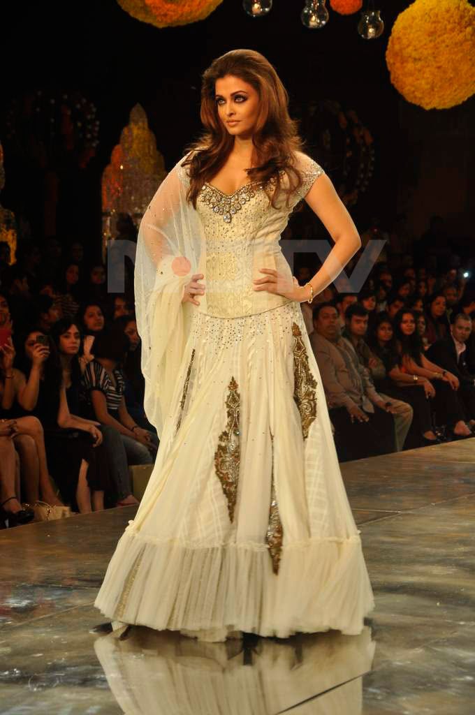 Ash walks the ramp for Manish