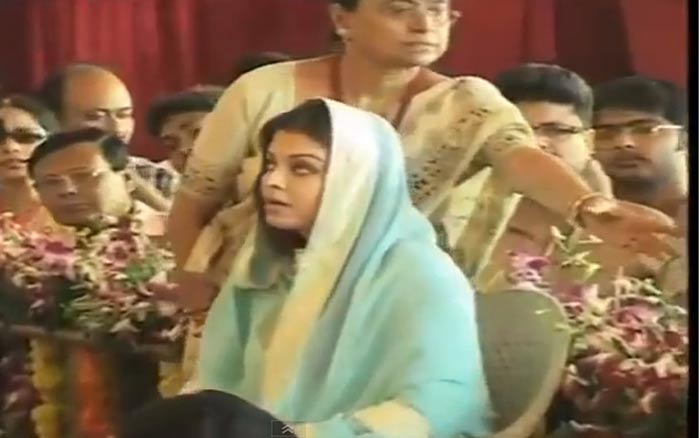 Abhishek, Aishwarya at Durga Puja