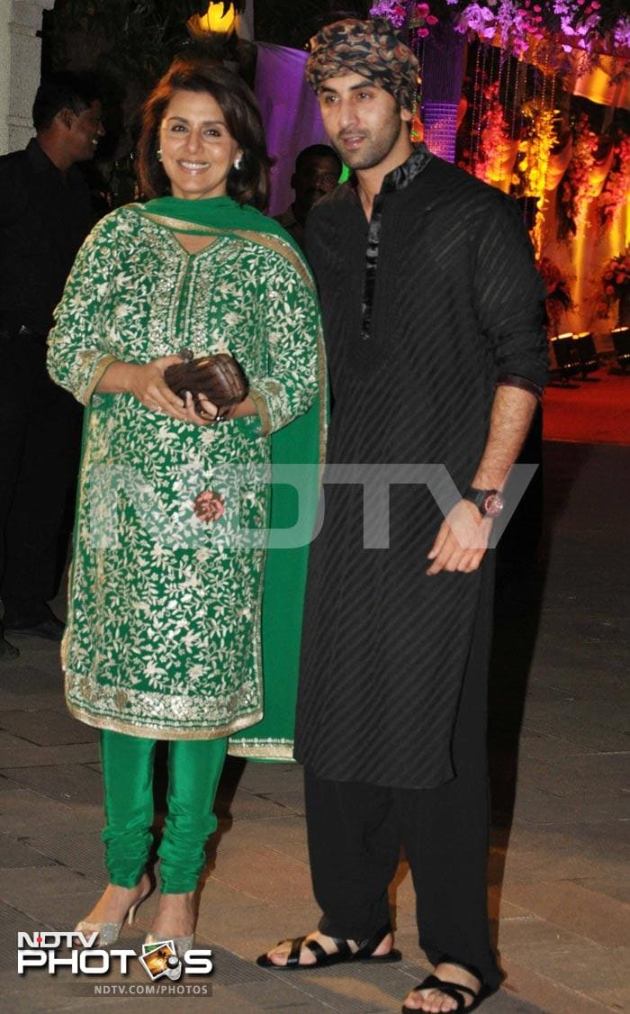 Ranbir, Ajay, Kajol at Sanjay's Mata Ki Chowki