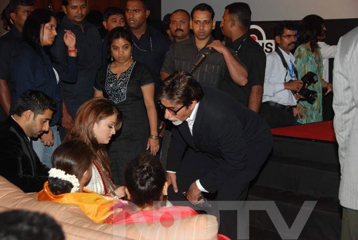 Big B had a word with Aish.