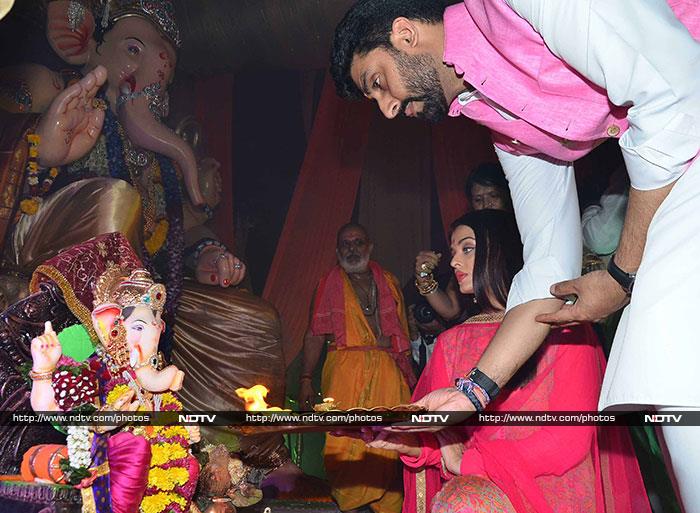 Ganpati Darshan: Aishwarya, Abhishek Visited Bappa Together