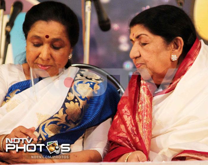 The sisters sat next to each other on stage, as they answered questions asked by the media present.