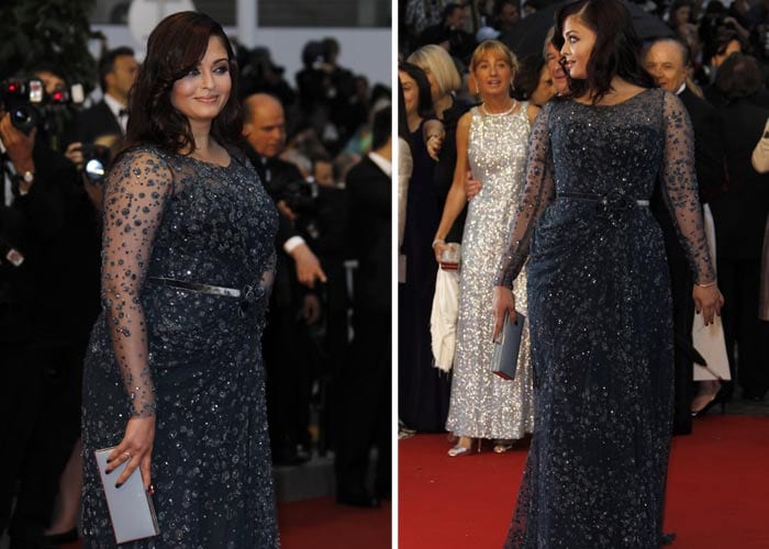 Gutsy Ash wears clingy Elie Saab and a smile
