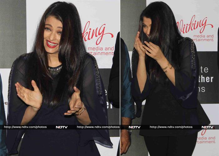 No Angst Here: Aishwarya Launches Jazbaa Song in Fit of Giggles