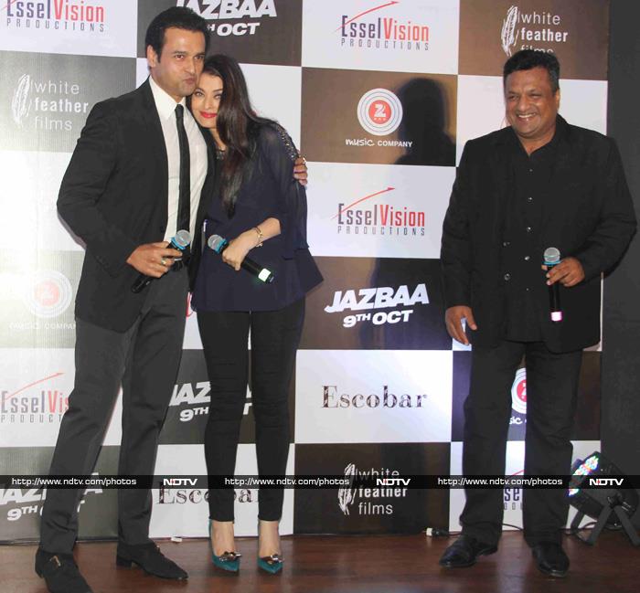 No Angst Here: Aishwarya Launches Jazbaa Song in Fit of Giggles
