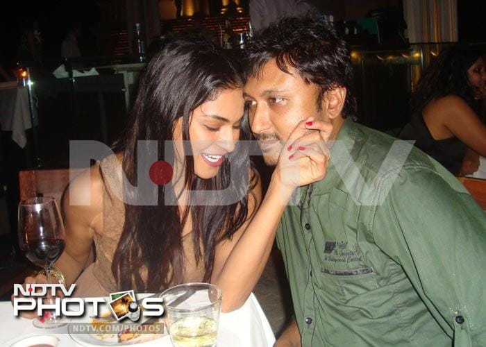 Veena Malik gets cosy with new beau Hemant Madhukar