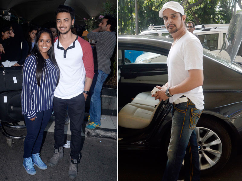 Photo : At the Airport: Arpita, Aayush and a Gangster