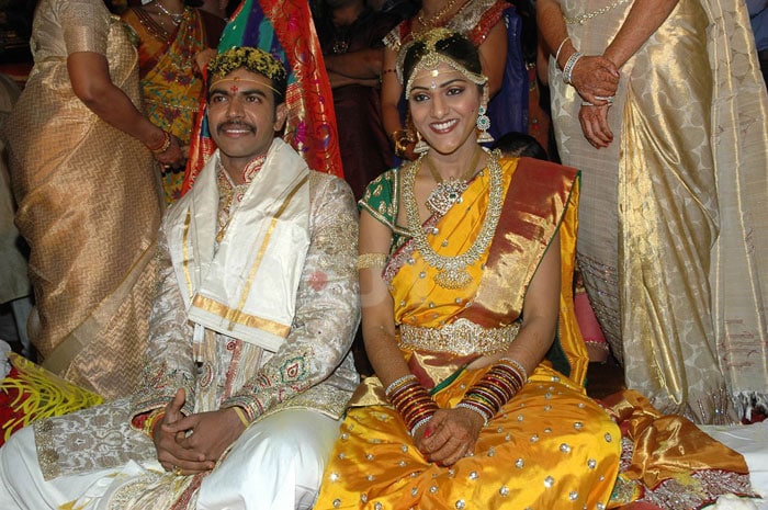 The newlyweds Swapna Dutt and Prasad Varma.