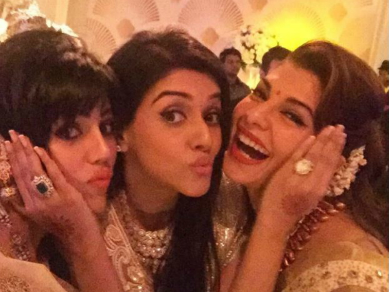 Sushmita, Shilpa, Jacqueline at Asin, Rahul's Mumbai Reception