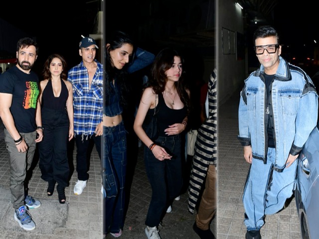 At Akshay's Selfiee Screening: Twinkle's Niece Naomika, Karan Johar And Others At Akshay's Selfiee Screening: Twinkle's Niece Naomika, Karan Johar And Others
