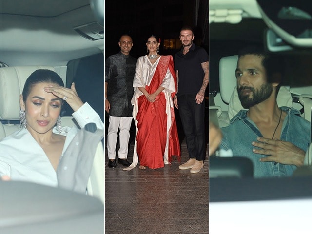 Photo : At David Beckham's Welcome Party: Shahid Kapoor, Malaika Arora And Others