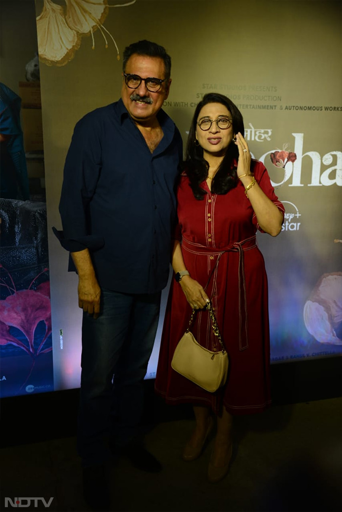 At Gulmohar Screening: Manoj Bajpayee With Wife Shabana Raza, Veteran Actress Tanuja And Others