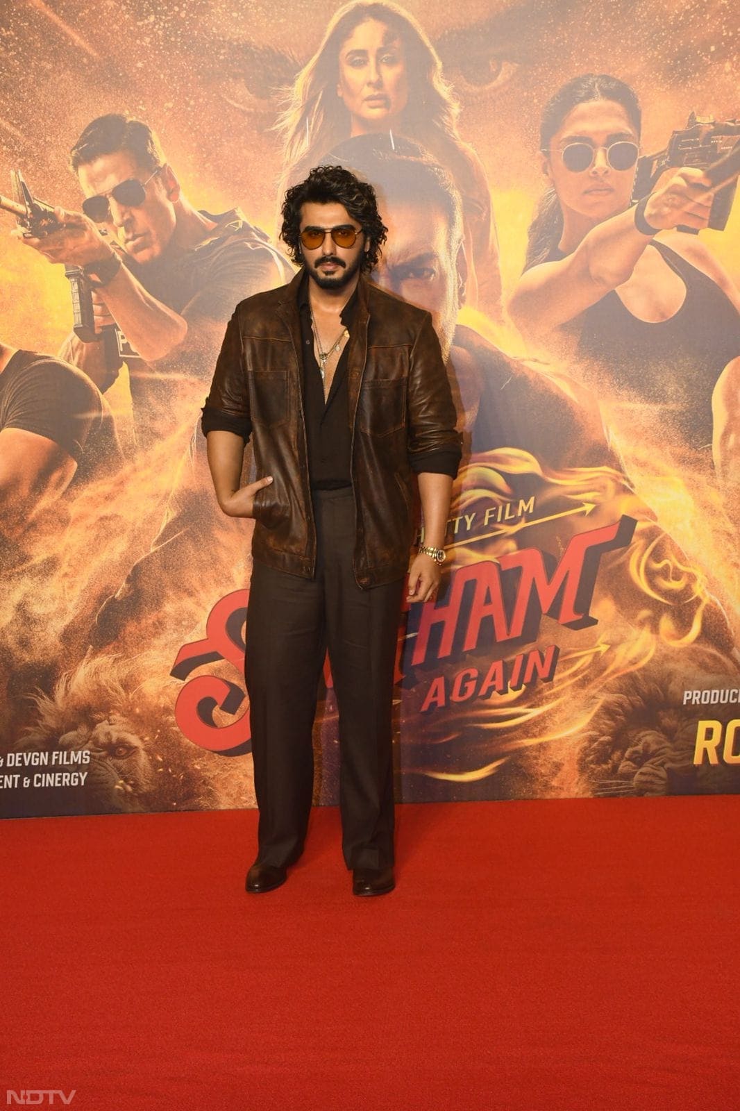 Arjun Kapoor looked suave in a brown jacket. (Image Courtesy: Varinder Chawla)