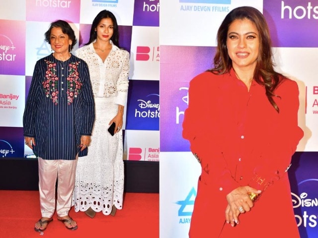 Photo : At Kajol's The Trial Screening, Tanuja-Tanishaa Formed Her Cheer Squad