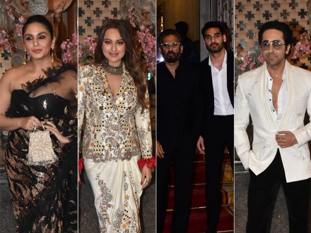 At Raveena Taurani's Wedding Reception: Ayushmann, Sonakshi, Huma, The Shettys And Others