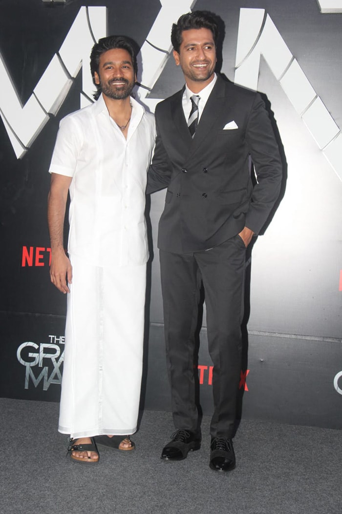 At The Gray Man Premiere: Dhanush, Vicky Kaushal, Jacqueline And Other
