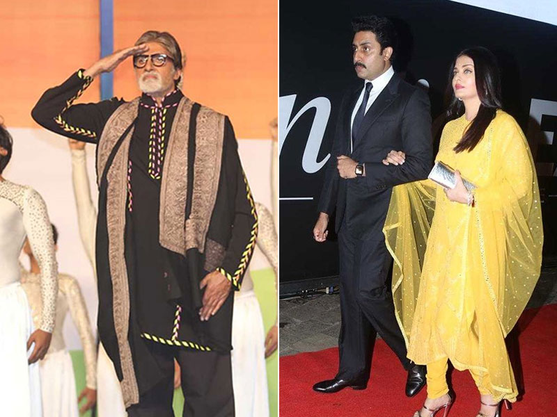 Amitabh Bachchan, Aishwarya, Shweta And Abhishek At 26/11 Concert