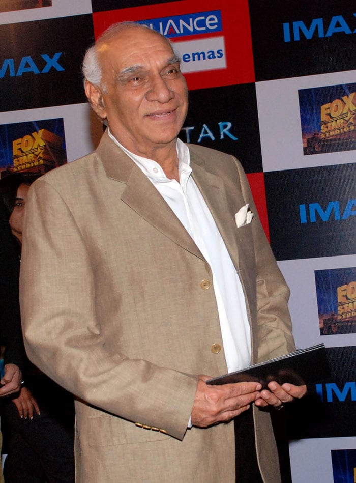 Director Yash Chopra at the premiere. (Photo: AFP)