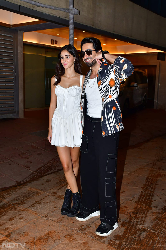 Ayushmann Khurrana and <i>Dream Girl 2</i> co-star Ananya Panday pictured at promotions. (Image courtesy: Varinder Chawla)