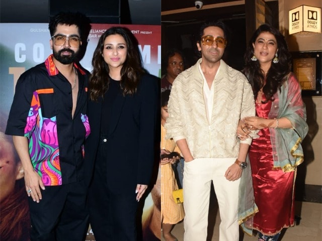 Photo : Ayushmann And Parineeti Screened Their Films For Family And Friends