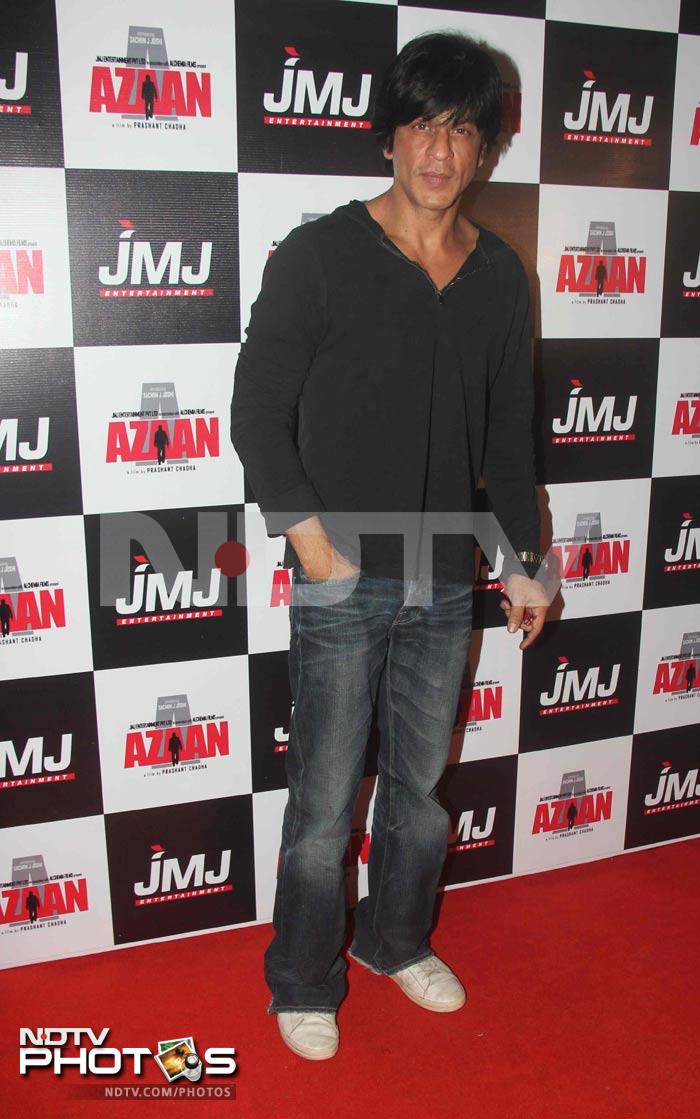 Shah Rukh at Azaan premiere