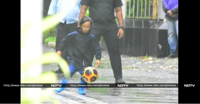 Azad\'s Football Play Date On A Rainy Date Is Super-Duper Cute