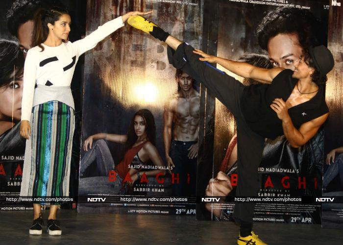 Shraddha Kapoor, Tiger Shroff Take Action Tutorials