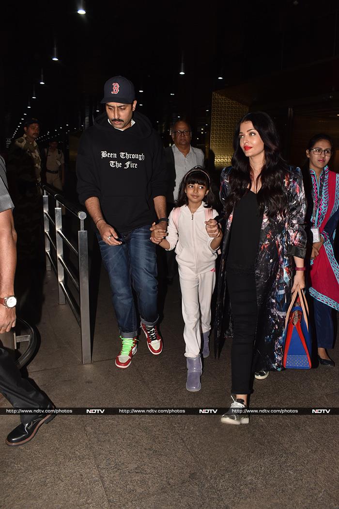 The Bachchans Are Back In The Bay: Aishwarya, Abhishek And Aaradhya At The Airport