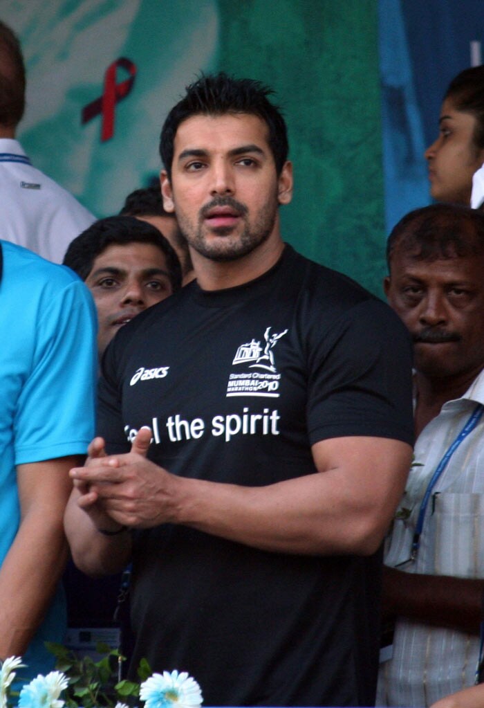 John Abraham: He of the insured derriere , John likes to strut his stuff in itsy-bitsy speedos and we won't mind having him around the house in just that.