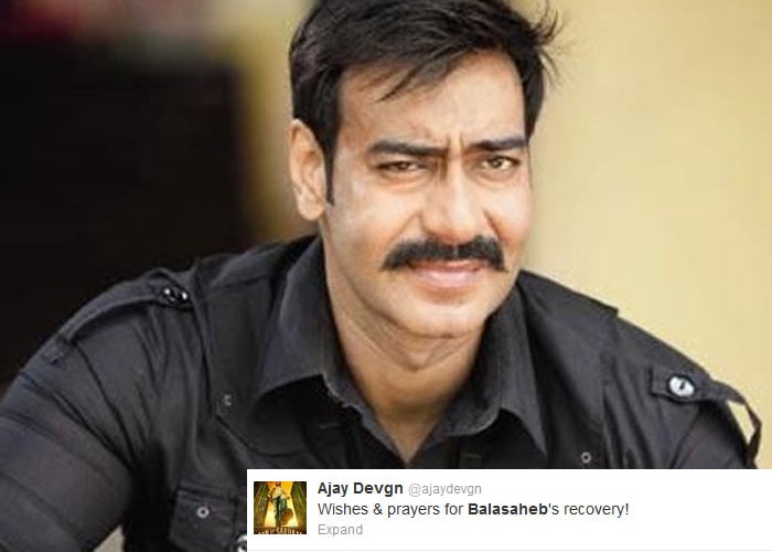 Ajay Devgn: Wishes & prayers for Balasaheb's recovery!