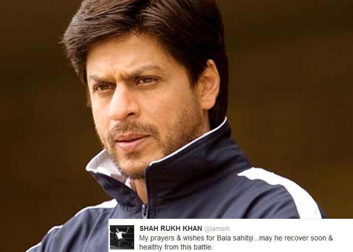 Shah Rukh Khan: My prayers & wishes for Bala sahibji...may he recover soon & healthy from this battle.