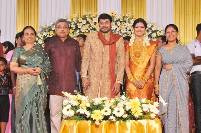 Well-known director Kamal (Bala's right) and other guests.