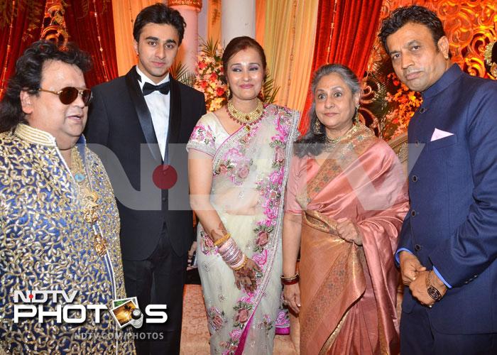 The Bachchans, Kajol at Bappa Lahiri\'s reception