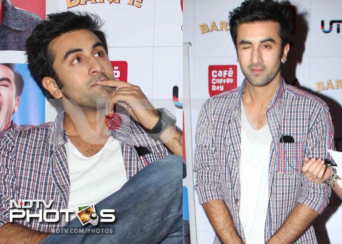 Ranbir entertained the audience with his funny antics.