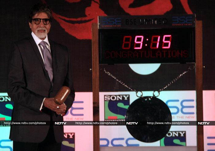 Amitabh Bachchan, Bullish at the Bombay Stock Exchange