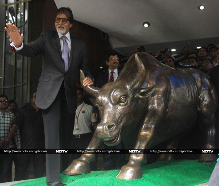 Amitabh Bachchan, Bullish at the Bombay Stock Exchange