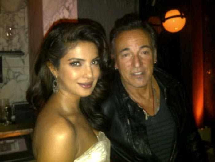 Priyanka tweets picture with Bruce Springsteen