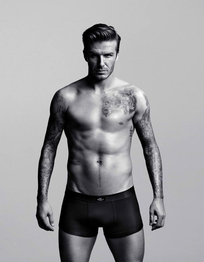 David Beckham strips for a new ad