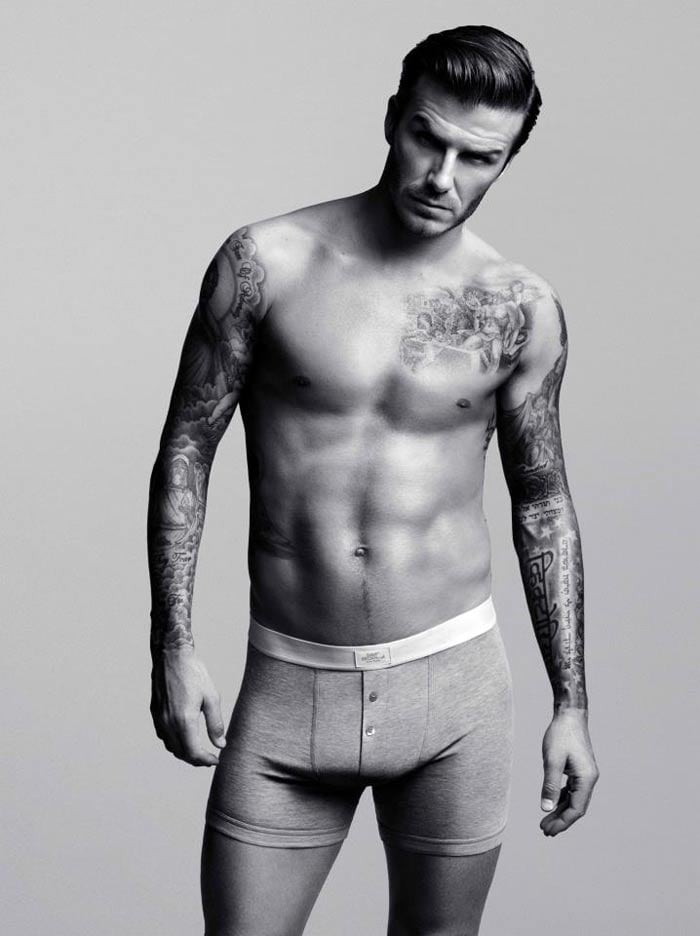 David Beckham strips for a new ad