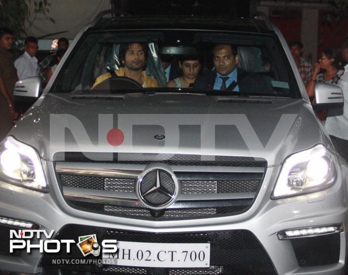Shahid and his swanky new car