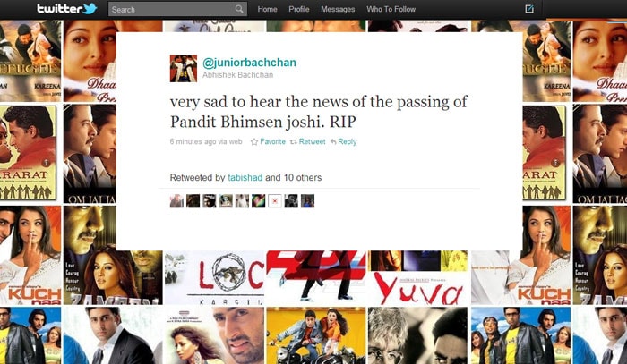 Celebs pay tribute to Pandit Bhimsen Joshi
