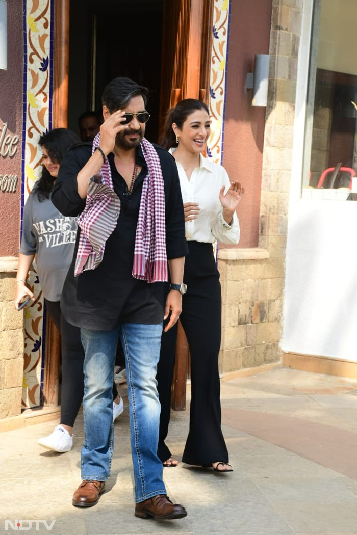 Bhola Co-stars Tabu And Ajay Devgn Busy Promoting The Film ...