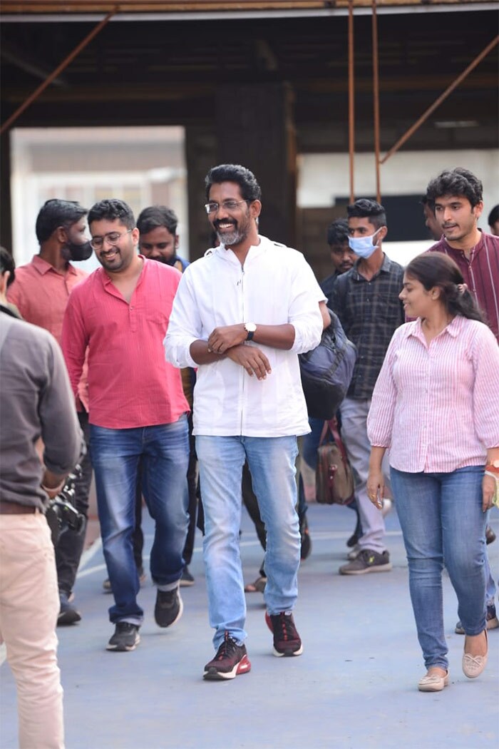 Director Nagraj Manjule was spotted at <i>Jhund</i> promotions.