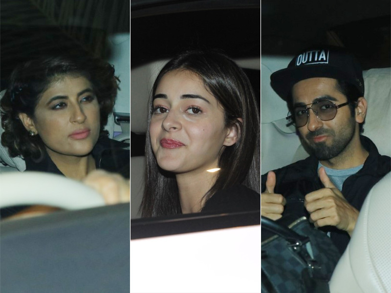 Ayushmann, Tahira And Ananya Attend Bhumi Pednekar's House Party
