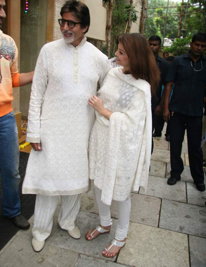 Amitabh Bachchan with Aishwarya Rai