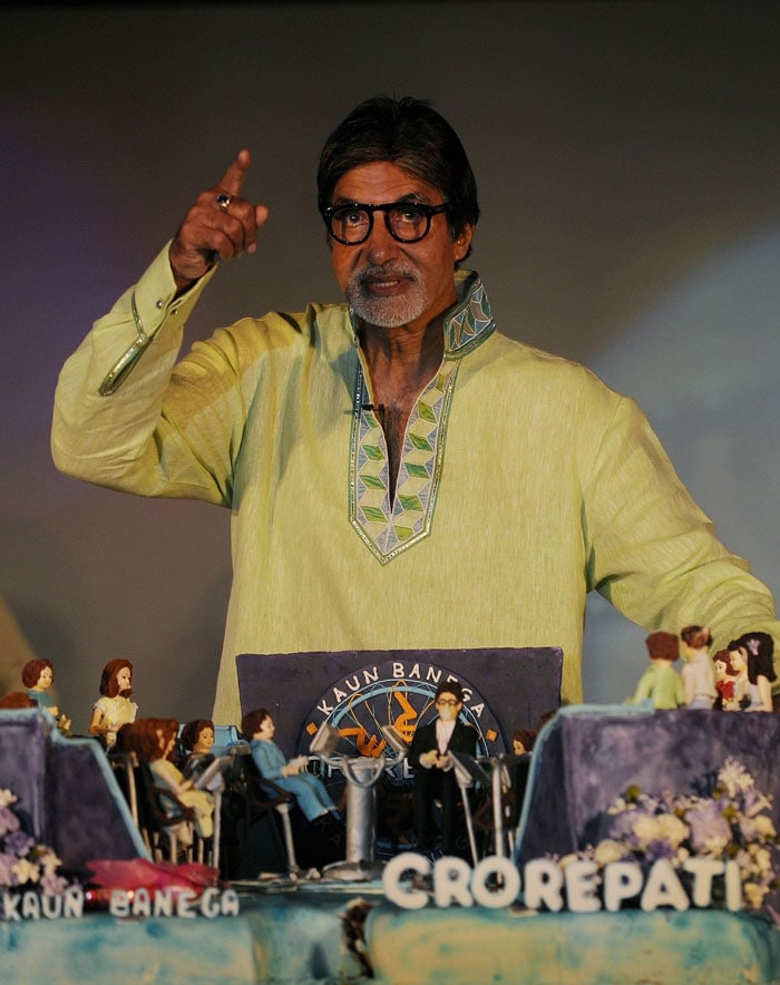 The quiz show <I>Kaun Banega Crorepati</I> began on Amitabh Bachchan's 68th birthday on October 11. (Photo: AFP)