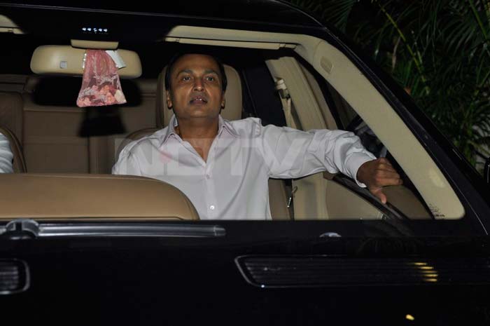 Anil Ambani, Chairman of Reliance Anil Dhirubhai Ambani Group, arriving for the party.