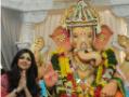 Shilpa Shetty offers last prayers to Ganpati Shilpa Shetty offers last prayers to Ganpati